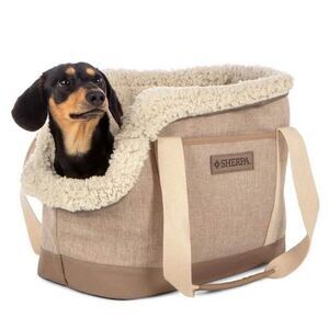 Sherpa Lux Tote Dog Carrier Black Travel Pet Carrier Bag